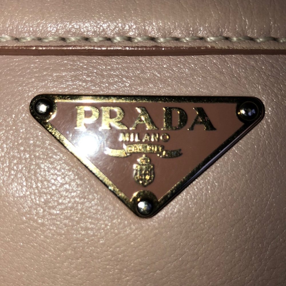 Prada DISCOUNTED‼️blush pink calfskin shou…